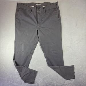 Express Skinny Dress Pants Mens 38x32 Gray Stretch Slim Flat Front Casual Work